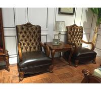 Cuir Lounge Nouveau fauteuil Chesterfield Designer Chaise Coussin Relex Tissu Textile