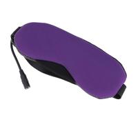 Cuir Masque Yeux Chaud USB Froid, et Pourpre, Unisexe | Réutilisable, Blocage Lumière, Réglage Thermique, Usage Bureau et Maison, Accessoire de Sommeil