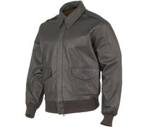 CUIR MILITAIRE CLASSIQUE A2 ARMÉE HOMMES BOMBER COURT VOL VESTE MARRON S-3XL