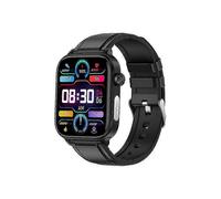 (cuir noir) Montre OHP ET570 Bluetooth appel montre intelligente ECG électrocardiogramme température