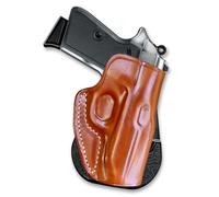 Cuir Paddle Holster (Owb) Open Top pour Makarov PM, Makarov PPK, Polish P64, Walther PP/PPK, Walther PPK/S, R/H, L/h, couleur marron, Lxgf-115 Tugce, marron