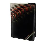 Cuir Passeport Titulaire Couverture Cas Baseball Dentelle Close-up3 Imprimer Écologique Cuir Voyage Essentiels