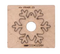 Cuir poinçonnage Die en acier allié et de bouleau flocon de neige à la main de coupe mourir pour téléphone portable caméra cas cuir artinat bricolage bijoux fabrication outil