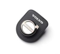 Cuir, Porte Lunettes E Soleil de Voiture, Clip Lunettes de Pare-soleil de Voiture, Clip Carte Billet, Accessoires Intérieure, Pour Volvo XC60 S40 S60 S90 XC40 XC70 XC90 V40 V60 V90 S80 S80L,bla-ck