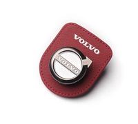 Cuir, Porte Lunettes E Soleil de Voiture, Clip Lunettes de Pare-soleil de Voiture, Clip Carte Billet, Accessoires Intérieure, Pour Volvo XC60 S40 S60 S90 XC40 XC70 XC90 V40 V60 V90 S80 S80L,red