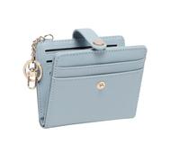 Cuir Portefeuille Homme - Porte Feuille Petit portefeuille pour femme petit portefeuille avec compartiment et clou mini porte-monnaie au format court style antique et contemporain (Blue One Size)