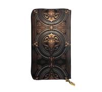 Cuir Portefeuille Impression en Relief du Diable sur Cuivre Porte-Feuille en Cuire Exquis Coin Purse Wallet Imprimé Bourse Pochette pour Mère, Ami, Meilleur Cadeau