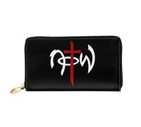 Cuir Portefeuille Jésus n'est Pas De Ce Monde Portefeuille Femme avec Compartiment À Monnaie Bourse Pochette Original Retro Femme Pouch Bourse pour Enfant, Homme, Garcon