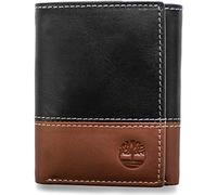 Cuir Portefeuille Trifold Colorblocked Hunter pour Homme, Compact,Svelte Noir/Marron, Taille Unique