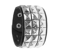 Cuir punk avec clous carrés - Texture cuir pour les amateurs de rock et les créateurs de tendances