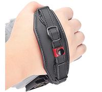 Cuir Sangle Main pour Caméra, LYNCA E6 Dragonne Sangle de Poignet Confortable pour Appareil Photo avec Plaque de Dégagement Rapide Convient pour appareils Photo DSLR Canon Nikon Sony et Plus (Noir)