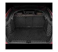 Cuir Tapis Coffre Voiture Compatible avec Dongfeng Aeolus Mage 2023 2024 2025 Couverture Complète Personnalisée Tapis De Coffre Voiture Doublure Chargement Intérieure(Black-Beige,No Sound Speaker)