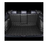 Cuir Tapis Coffre Voiture Compatible avec Nissan X-Trail T31 T32 Murano Tiida Note Quset Juke Paladin Tapis De Coffre Voiture Personnalisé Intérieur en Cuir Artificiel(Black Beige)