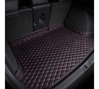 Cuir Tapis Coffre Voiture pour Alfa Romeo Giulietta 2010-2021, Antidérapant Imperméable Protection Coffre Cargaison Protection Accessoires Intérieurs,Black-Red