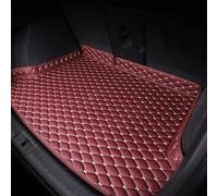 Cuir Tapis Coffre Voiture pour Audi Q7 5seats 2006 (No Fence on The Left), Revêtement Antidérapant et Imperméable, Protecteur de Coffre Anti Rayures pour Voitures SUV et Break,E Red