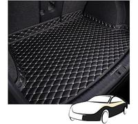 Cuir Tapis Coffre Voiture pour Audi q8 2018-2021, Cargaison Tapis de Protection Tapis de Coffre surélevé, Intérieur Coffre Accessoires,BlackBeige/A