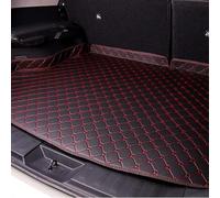 Cuir Tapis Coffre Voiture pour KIA K5 Optima 2020 2021 2022 2023 2024 2025 2026, Antidérapant Anti-Salissure Doublure Protection Tapis Compartiment À Bagages,B-Black Red