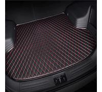 Cuir Tapis Coffre Voiture pour Land Rover Range Rover Velar 2018 2019 2020 2021, Antidérapant Imperméable Protection Coffre Cargaison Doublure Accessories,Black-Red