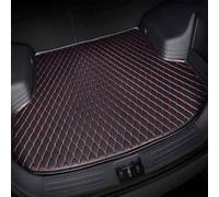 Cuir Tapis Coffre Voiture pour R-enault Arkana 2021-2022, Coffre Cargaison Tapis de Doublure AntidéRapant Liner Protection Accessoires Auto,Black-Red