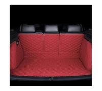 Cuir Tapis Coffre Voiture pour RS 4 Avant 2018-2019 pour 5 Hatchback 2019-2024 Doublure De Coffre À Couverture Complète Automatique(Rouge,for RS 4 Avant)