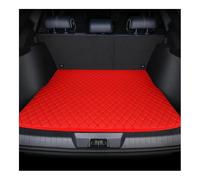 Cuir Tapis Coffre Voiture Tapis De Coffre Voiture sur Mesure en Cuir Artificiel Imperméable Compatible avec Nissan Qashqai J11 J12 Kicks X Trail T31 T32 March Patrol Y61 Y62(1Pcs-Red)