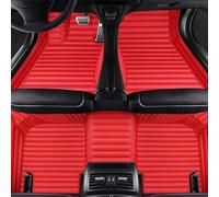 Cuir Tapis de Voiture sur Mesure pour Hyundai Genesis 2004 2005 2006, Antidérapant Imperméable Tous Temps Tapis Sol Voiture, Complet Tapis en Ensemble,F-Red