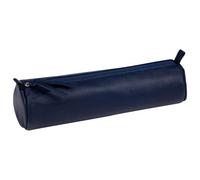 CUIR TEINTÉ Trousse Ø5,5x22 cm Bleu foncé