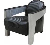 Cuir véritable Design Vintage Fauteuil design Téléviseur Aviateur avion