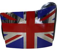 Cuir véritable Fauteuil en cuir vintage Fauteuil design Rocket Union Jack Vintage Cigar Nouveau