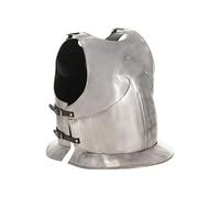 Cuirasse d'Armure Corporelle Chevalier Médiéval Fête d'Halloween Reconstitution Historique Cosplay Accessoire de Théâtre Argenté Acier