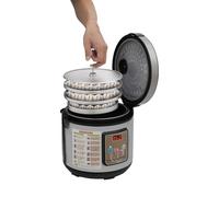 Cuiseur à ail intelligent avec support à ail à 3 niveaux, 5 l, 50 à 85 °C, fermenteur d'ail noir pour yaourt, kimchi, vin de riz doux, natto, vin de fruits