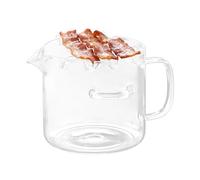 Cuiseur à bacon en micro-ondes - Plateau pour grille avec drainage de la graisse - Grille de cuisson croustillante pour pancetta, fromage et viande - Résistant à la chaleur pour four et