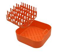 Cuiseur à bacon en silicone for four à micro-ondes, plateau de cuisson au bacon à micro-ondes, plateau à bacon et attrape-graisse, antiadhésif, parfait for le four, la friteuse à air, la cuisson du ba