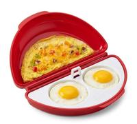 Cuiseur à Oeuf Micro Onde 2 en1, Cuit Oeuf Micro Onde avec Moule à Œuf Poché, Cuiseur Multifonction pour Omelette, Œufs Brouillés et Œufs à la Coque, Petit Déjeuner Rapide