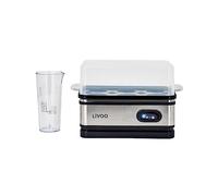 Cuiseur à oeufs - LIVOO - DOC290 - 400W - 6 œufs - Acier inoxydable - Maintien au chaud - Support à œufs, couvercle et verre doseur