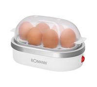 Bomann EK 5022 CB 6 œufs 400 W Argent, Transparent, Blanc