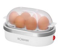 Bomann EK 5022 CB 6 œufs 400 W Argent, Transparent, Blanc