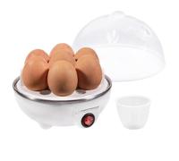 Esperanza Cuiseur à œufs EKE001 – 7 œufs, 350 W, arrêt automatique, réglage de cuisson – Blanc