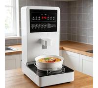 Cuiseur à pâtes automatique professionnel 2200 W, à pâtes à écran tactile avec contrôle du niveau deau et alerte de cuisson à sec, utilisation rapide et facile