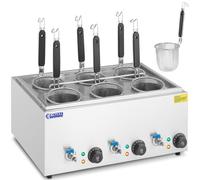 Royal Catering RC-PM006 Cuiseur à Pâtes (6 Paniers, Puissance : 3 000 W, Plage de Température : 30 - 110 °C)