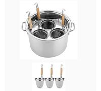 Cuiseur à pâtes avec séparateur et passoire - Ensemble d'inserts en acier inoxydable pour cuisiner à la maison ou au restaurant