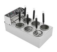 Cuiseur à pâtes électrique 2000 W 20 l avec 6 paniers, température réglable de 60 à 200 °C, pour restaurants, snacks