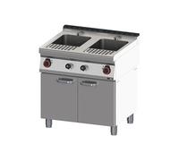 Cuiseur à pâtes électrique 23 + 23 l avec soubassement 400 V VT 70/80 E Redfox