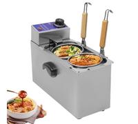 Cuiseur à Pâtes électrique Professionnel 4 Trous, Température Réglable, avec Passoire Intégrée, Idéal pour Les Restaurants, Cafés Et Cantines - Machine à Spaghetti Idéale 2 Hole