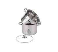 Baumalu – Cuiseur à pâtes 20 cm – 5 litres environ – Acier inoxydable argent – Inox G