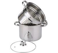 Cuiseur à pâtes inox - 20 cm - 5 litres environ - Baumalu - Argent / Métallique - Acier Inoxydable (inox) Argent G