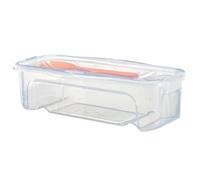 Cuiseur à pâtes micro-ondes 1, 3 L avec passoire, couvercle et fourchette, batterie de cuisine transparente résistante à la chaleur pour nouilles spaghetti, accessoire de cuisine rapide et facile