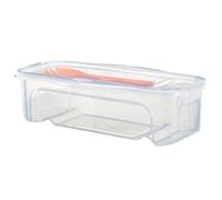 Cuiseur à pâtes micro-ondes 1, 3 L avec passoire, couvercle et fourchette, batterie de cuisine transparente résistante à la chaleur pour nouilles spaghetti, accessoire de cuisine rapide et facile