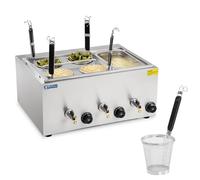 Cuiseur à pâtes pour la cuisson des pâtes et des gnocchis au bain-marie, 3 compa
