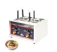 Cuiseur à pâtes professionnel à 4 trous avec double cuve, 4000 W, acier inoxydable 304, 110 V/230 V (110V)
